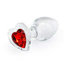 NS Novelties Crystal Desires Glass Heart Medium Butt Plug additional 1