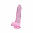 Loving Joy 7 Inch Dildo with Balls Pink additional 1
