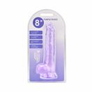 Loving Joy 8 Inch Dildo with Balls Purple additional 6