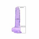Loving Joy 8 Inch Dildo with Balls Purple additional 5