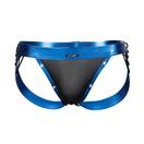 C4M Desire Jockstrap Blue Leatherette additional 1