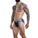 C4M Desire Jockstrap Blue Leatherette additional 3