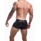 C4M Peekaboo Black Leatherette Mini Pants additional 2