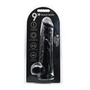 Loving Joy 9 Inch Dildo with Balls Black additional 4