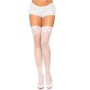 Leg Avenue Stay Up Sheer Thigh Highs White additional 1