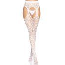 Leg Avenue Heart Net Suspender Tights White additional 3