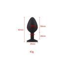 Toosh Black Silicone Butt Plug Medium additional 8