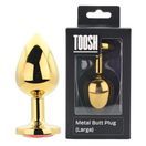 Toosh Gold Metal Butt Plug Large Red Stone additional 1