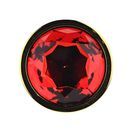 Toosh Gold Metal Butt Plug Large Red Stone additional 6