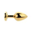 Toosh Gold Metal Butt Plug Medium Red Stone additional 5