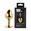 Toosh Gold Metal Butt Plug Medium Red Stone additional 3