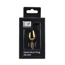 Toosh Gold Metal Butt Plug Small Pink Stone additional 9