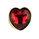 Toosh Heart Shaped Gold with Red Stone Medium additional 6