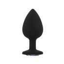 Toosh Silicone Butt Plug Black Set of 3 Clear Stone additional 13
