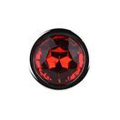 Toosh Silver Metal Butt Plug Medium Red Stone additional 9