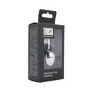 Toosh Silver Metal Butt Plug Medium Red Stone additional 1