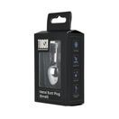 Toosh Silver Metal Butt Plug Small Clear Stone additional 2