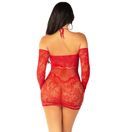 Leg Avenue Seamless Off the Shoulder Mini Dress Red additional 4