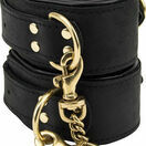 Bound Noir Nubuck Leather Slim Wrist Cuffs additional 2
