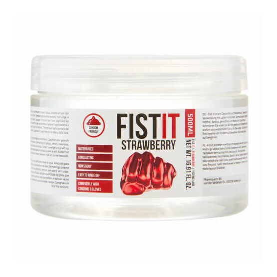 Shots Fist It Strawberry Extra Thick Lubricant (500ml)