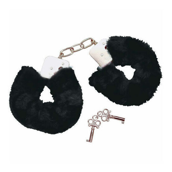 Fifi Bad Kitty Black Plush Handcuffs