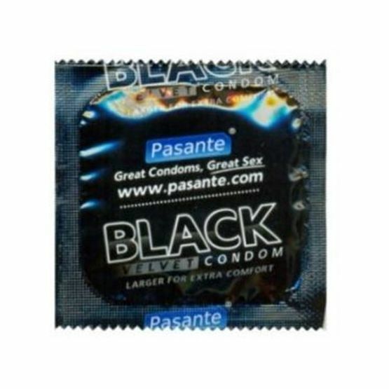 Pasante Black Fantasy Condoms (Large)