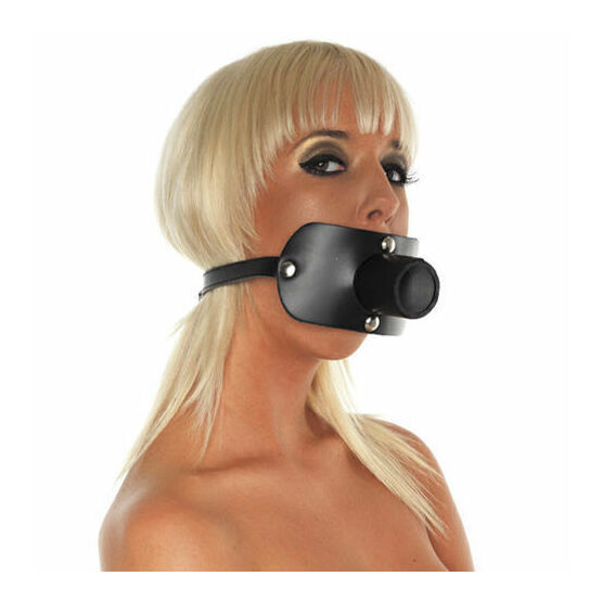 Leather Gag With Urine Tube