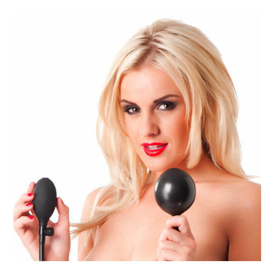 Inflatable Latex Balloon Gag With Pump