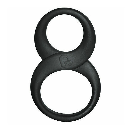 Rocks Off 8 Ball Cock and Ball Ring-black
