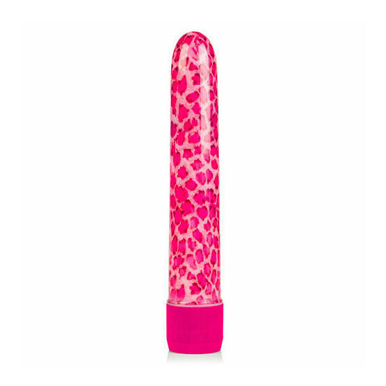 Pink Leopard Massager Vibrator 8 Inch