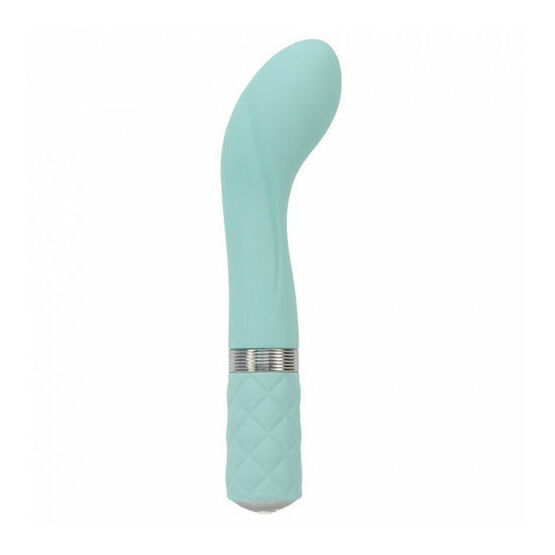 Pillow Talk Sassy GSpot Rechargeable Vibrator Teal 7.5 Inch