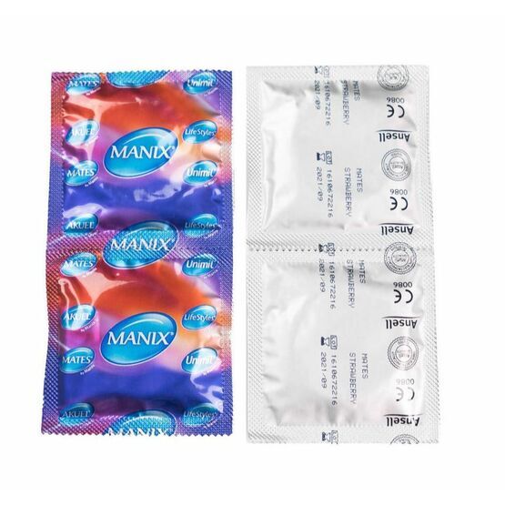 Mates By Manix Strawberry Flavoured Condoms