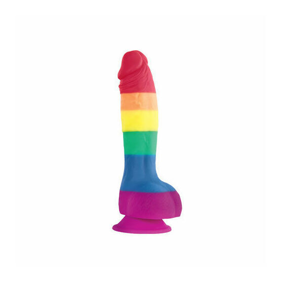 NS Novelties Colours Pride Edition Realistic Silicone Dildo With Balls 6 Inch