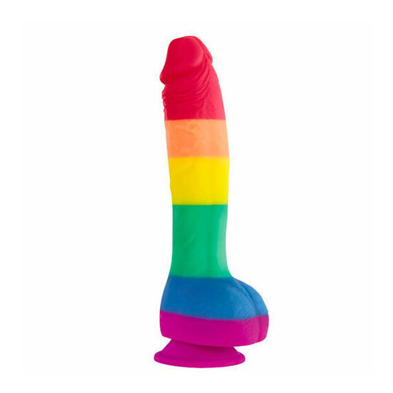 NS Novelties Colours Pride Edition 8 Inch Realistic Silicone Dildo With Balls