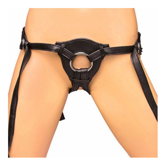 Lux Fetish Patent Leather Strap On Harness
