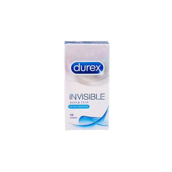 Durex Invisible Extra Thin Extra Condoms (Box of 10)