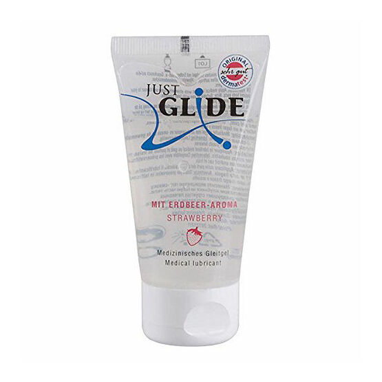 Just Glide Strawberry Flavoured Water Based Lube 50ml