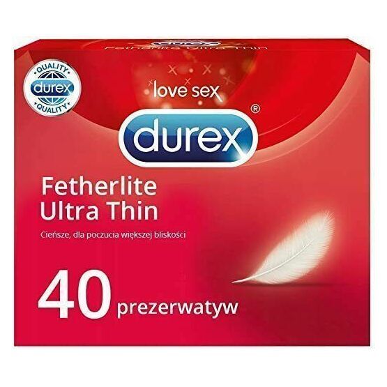 Durex Fetherlite Ultra Thin Box of 40 Condoms