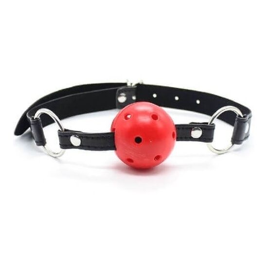 Bound to Please Breathable Ball Gag Red