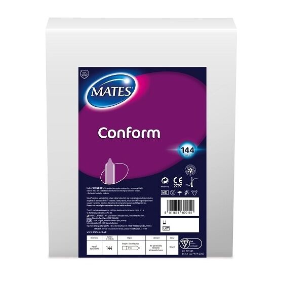 Mates Conform Condom BX144 Clinic Pack