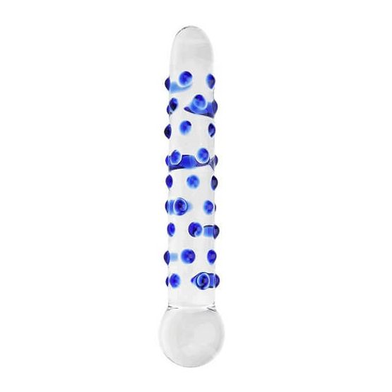 Spectrum Nubby Textured Glass Dildo