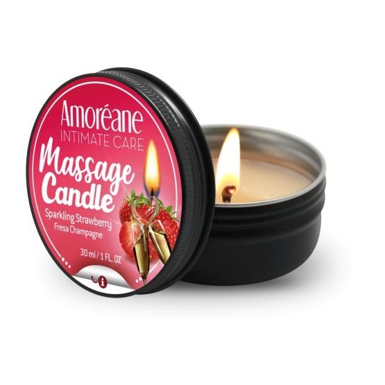 Amoreane Massage Candle Sparkling Strawberry