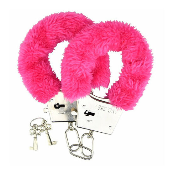Loving Joy Furry Handcuffs Pink
