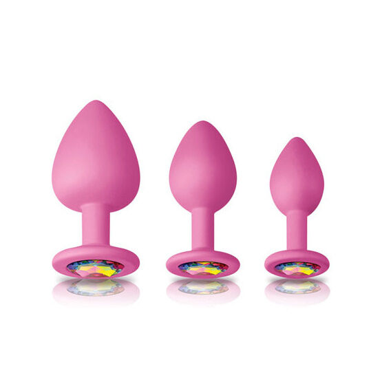 NS Novelties Glams Pink Spades Anal Trainer Kit