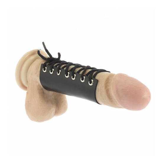 Rimba Leather Cock Ring With Ring Ties