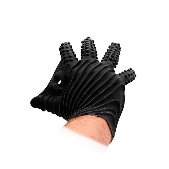 Shots Toys Fist It Black Textured Masturbation Glove