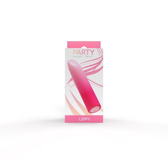 Party Color LIPPY Rechargeable Bullet Vibrator Pink